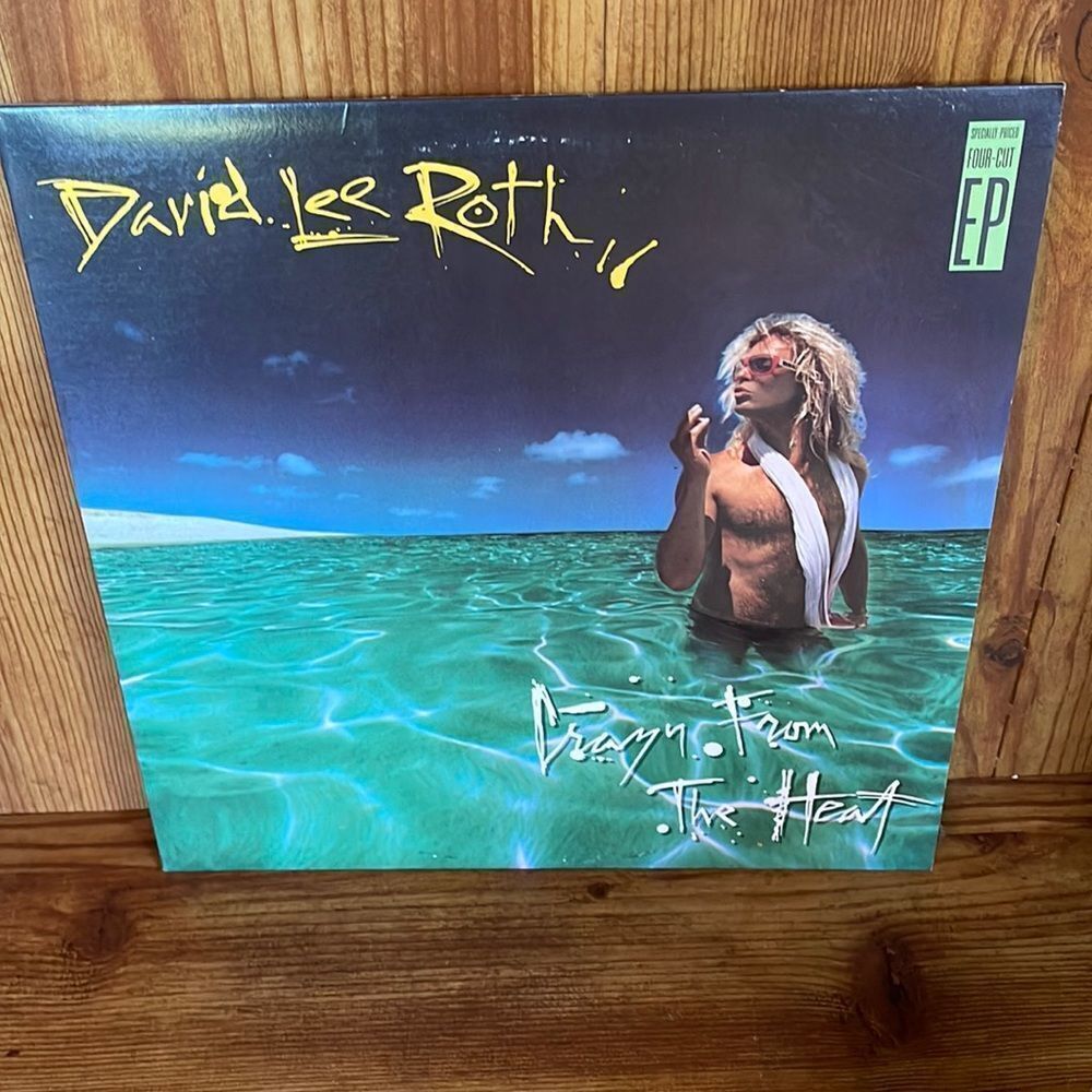 David Lee Roth Crazy From The Heat Vinyl Records, Vintage, EP,‎ LP Warner Bros